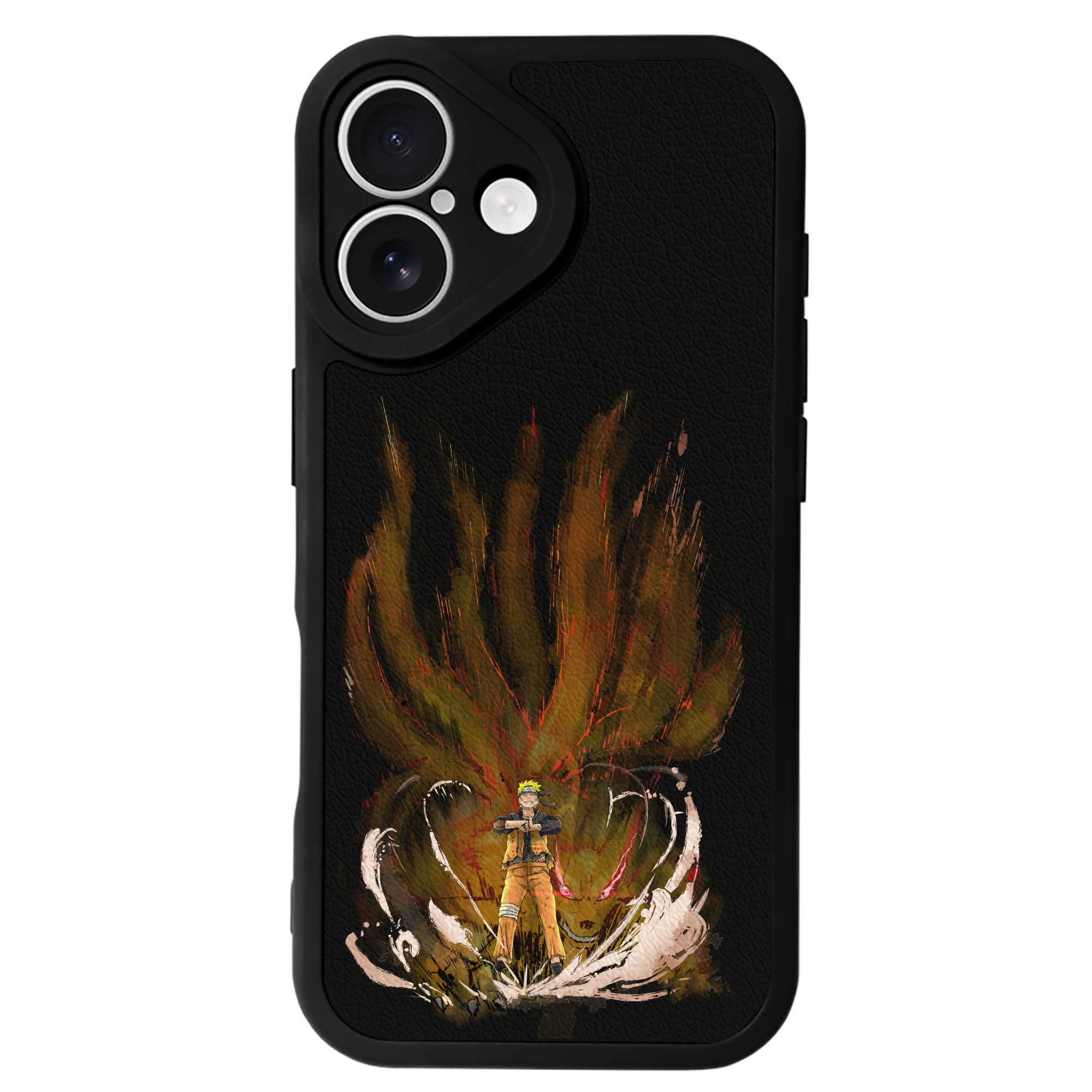 （画像用） NARUTO -ナルト- うずまき ナルト Uzumaki Naruto 【iPhone 16シリーズ対応】シリコンスマホケース（レザー調） 材質：シリコン
